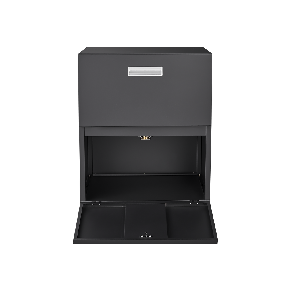 Office furniture Copier Cabinet black 2 door steel copier stand mobile pedestal file Printer Stand